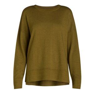 Time and Tru Women's Tunic Sweatshirt with High-Low Hem, Size L (12-14)